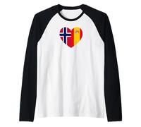 Norway and Spain: United Friendship Pride Maglia con Maniche Raglan