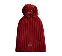 Norway Cappello donna in maglia con pompon - bordeaux