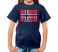 Norway Codice a Barre Bandiera - T-Shirt - Norvegese Bandiere Paese Nato Amore
