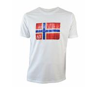 NORWAY NAUTICAL SCHOOL T Shirt Uomo Cotone - Maglia Uomo Cotone Manica Corta Stampata (IT, Testo, S, Regular, Regular, 846019 White)