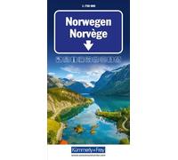 Norway Road Map: Inkl. Transitplan, Ortsverzeichnis und Reiseinformationen: 1037