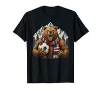 Norway Soccer Bear Norwegian Football Supporter Maglietta