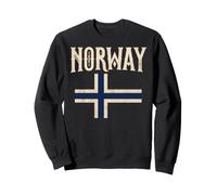 Norway with Norwegian Flag Colors. Men, Women & Kids Felpa
