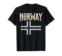 Norway with Norwegian Flag Colors. Men, Women & Kids Maglietta