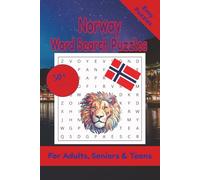 Norway Word Search Puzzle: 50+ Puzzles Word Search Easy to Read about Norway and More | 6x9 inches, 110 pages | Gift for Norway, Countries & Traveling Lover