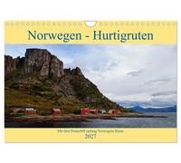 Norwegen - Hurtigruten (Wandkalender 2027 DIN A4 quer), CALVENDO Monatskalender
