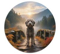 Norwegian Buhund, Rompicapo Circolare Da 1000 Pezzi Con Pet Dog, Pensato Per Chi Ama Le Sfide Visive Complesse 1000pcs (67.5x67.5cm)