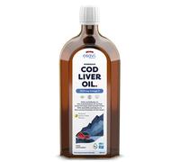Norwegian Cod Liver Oil, 1000mg Omega 3 (Lemon-Mint) - 500 ml.