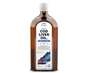 Norwegian Cod Liver Oil, 1000mg Omega 3 (Lemon-Mint) - 500 ml.