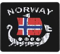 Norwegian Flag Norway Dragon Boat Tappetino per Mouse Portatile Mouse Pad Piccolo Mousepad per Lavoro Laptop Pc 25X30Cm