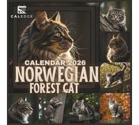 Norwegian Forest Cat Calendar 2026: 12-Month (8.5” x 8.5”) with U.S. Holidays Stylish Monthly Organization