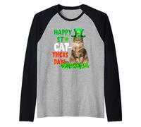 Norwegian Forest Cat Happy St Catricks Day St Patricks Day Maglia con Maniche Raglan
