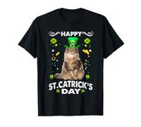 Norwegian Forest Cat Happy St Catricks Day St Patricks Day Maglietta