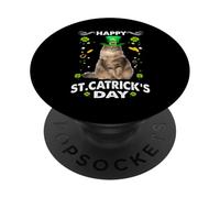 Norwegian Forest Cat Happy St Catricks Day St Patricks Day PopSockets PopGrip Adesivo