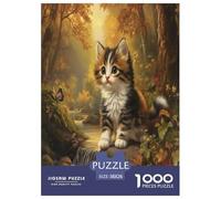 Norwegian Forest Cat Puzzle 1000 Pezzi Per Adulti Perfetto Per Appassionati Di Esperti Sfide Difficili Scompresso Giocattoli Regalo Per La Famiglia Per Adulti E Bambini A Partire Da 12 Anni 38x26cm/1