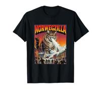 Norwegzilla Norwegian Forest Cat Norvegia - Mostro Catzilla Maglietta