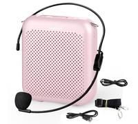Norwii Amplificatore Vocale Portatile con Microfono Auricolare Cablato e Cintura, Mini Ricaricabile Altoparlante per Insegnanti, Guida Turistica, Allenatori, Presentatori, Riunione, Yoga