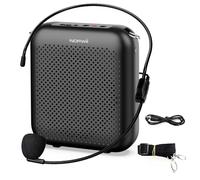 Norwii S358 Amplificatore Vocale Portatile con Microfono Auricolare Cablato | 2000 mAh, 10W, Ricaricabile Altoparlante per insegnanti, guide turistiche, allenatori, lezioni, formazione, riunioni e yoga