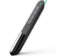 Norwii Telecomando Presentazione Bluetooth Ricaricabile, Presentatore Senza Fili con Punto Verde per PowerPoint, Portata 100m per Insegnanti, Compatibile macOS