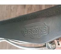 Nos Old Vintage Sella In Pelle Leather Saddle Brooks B66 Nuova New Mint
