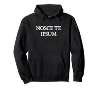 Nosce Te Ipsum - Know Thyself Felpa con Cappuccio