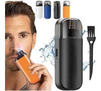 Nose Hair Trimmer, 2 in 1 Nasal Hair Cutter, Portable Nose Hair Trimmer, Ipx7 Waterproof Electric Portable Nose Hair Trimmer, Painless&Precision,Waterproof,USB Rechargeable