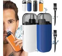 Nose Hair Trimmer, 2 in 1 Nasal Hair Cutter, Portable Nose Hair Trimmer, Ipx7 Waterproof Electric Portable Nose Hair Trimmer, Painless&Precision,Waterproof,USB Rechargeable
