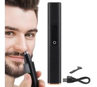 Nose Hair Trimmer, Waterproof Ear Clipper, Face Cleaning Tool, Digital Display Trimmer with Customizable 3 Speed Adjustment for Effortless Facial Grooming, 1 Piece