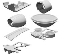 Nose Section Compatible with RC Lockheed Electra L188 1/10 Scale Model Aircraft