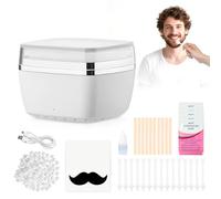 Nose Wax Kits, set di cera per naso per uomini e donne, mini scalda cera, con ce-ra usa e getta, alimentato tramite USB