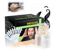 Nose Wax - Set di cera per capelli nasali, per la rimozione dei peli del naso, per uomini e donne, veloce, semplice, senza dolore