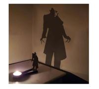 Nosferatu Portacandele Nosferatu, Portacandele Horror per Halloween, Decorazione in metallo, Portacandele a forma di ombra per Halloween, decorazione gotica per la casa (D)