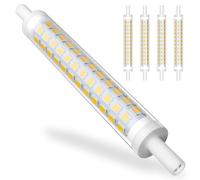 Nosiaro® 4 Lampadina led, R7S 118mm, Bianco Calda 3000K 10W, Lampade led, Equivalenti Lampadina Alogena J118 100W, 800LM,Led Dimmerabile, Illuminazione a 360 gradi, Set di 4