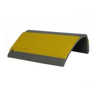 Nosing per scale in PVC, lunghezza 100 cm, antiscivolo, per gradini interni, protegge gli angoli delle scale dai danni, bordo in gomma con scanalatura (giallo)