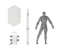 Nosqew Action Figure Body, Pose Personalizzabili Manichino da Disegno Mobile con Supporto, per la Decorazione del Desktop Pittura Fotografia Puntelli Collezioni di Regali (Uomo)