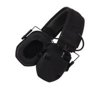 Nosqew Auricolari elettronici con riduzione del rumore, archetto regolabile, paraorecchie di sicurezza, con amplificazione senza distorsioni, per falciatura, lavoro e attività all'aperto, materiale