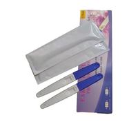 Nosqew Bastone per test di gravidanza, giocattolo per ripieno, risultato positivo, sempre blu rosa, plastica 19 × 6 × 2 cm, perfetto per il pesce (confezione da 2 bastoncini misteri con cappuccio blu