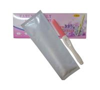 Nosqew Bastone per test di gravidanza, giocattolo per ripieno, risultato positivo, sempre blu rosa, plastica 19 × 6 × 2 cm, perfetto per il pesce (mistero con cappuccio rosa + bicchiere per urina)