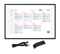 Nosqew Calendario Digitale Intelligente, Touch Screen HD da 10,1 Pollice Calendario elettronico con Modalità Cornice Foto, Sincronizzazione WiFi per Ufficio a Casa Custodia ABS