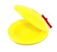 Nosqew Castagnette con dita per bambini, strumento musicale in plastica, giocattolo educativo divertente per bambini, apprendimento del ritmo e interazione genitore-figlio, strumenti (giallo)