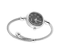 Nosqew Elegante Orologio da Polso Al Quarzo Elegante Orologio da Polso da Donna in Lega con Numeri Arabi Romani per Accessorio di Moda per Ragazze da Donna (disco nero digitale)