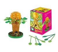 Nosqew Gioco dell'albero delle api in plastica, giocattolo interattivo, educativo e divertente, attività genitore-figlio, destrezza strategica, apprendimento (rosso)