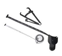 Nosqew Misuratore di grasso, metro a nastro, righello BMI, plastica PVC resistente alle alte temperature, scala bilaterale per misurare la circonferenza della vita, delle gambe, delle braccia e della