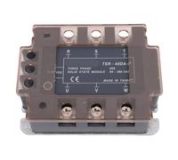 Nosqew Relè a stato solido trifase TSR40DAH, modulo tiristore a 3 fasi, elaborazione digitale ad alta tensione, risposta rapida per l'automazione industriale, piastra di base ABS