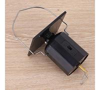 Nosqew Scacciapensieri a energia solare con motore, ecologico, girevole, ornamento da appendere con gancio per giardino, terrazza, decorazione esterna, plastica ABS, 16,3 cm