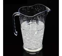 Nosqew Secchiello per il Ghiaccio in Plastica da 1,8 Litri con Luci LED a Colori Variabili, Ideale per Bar, Feste, Club, KTV, Ristoranti, Hotel e Decorazioni per la casa. (Bianco)