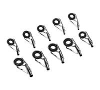 Nosqew Set di 80 Anelli Guida e Punte per Canna da Pesca, Telaio in Acciaio Inossidabile con Anelli in Ceramica Liscia in 10 Dimensioni, Accessori di Ricambio per la Riparazione d