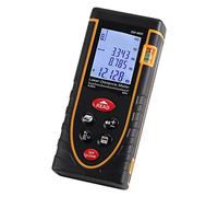 Nosqew SNDWAY Misuratore di distanza digitale palmare, alta precisione, portatile, strumento autocalibrante per misurare lunghezza, area, volume, costruzione, casa, fai da te, nero, 112 x (60 m/196,9