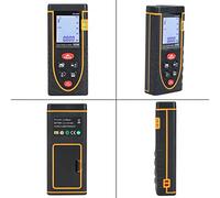 Nosqew SNDWAY - Misuratore di distanza digitale palmare, alta precisione, portatile, strumento autocalibrante per misurare lunghezza, superficie, volume, costruzione, casa, fai da te, nero, 112 x (40