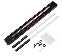 Nosqew Spada luminosa, doppia spada elettronica, a doppio taglio, 7 colori, lama intercambiabile, effetti sonori realistici per adulti, cosplay, battaglie, (2 pezzi)